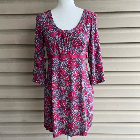 Boden Dresses & Skirts - •Boden• Babydoll Floral/Berry Mini Dress - Size 6